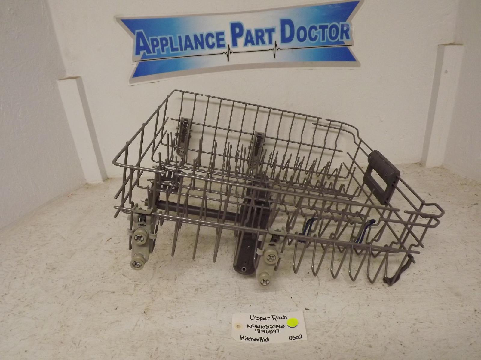 KitchenAid Dishwasher WPW10312792 1876397 Upper Rack Used KitchenAid Dishwasher WPW10312792 1876397 Upper Rack Used
